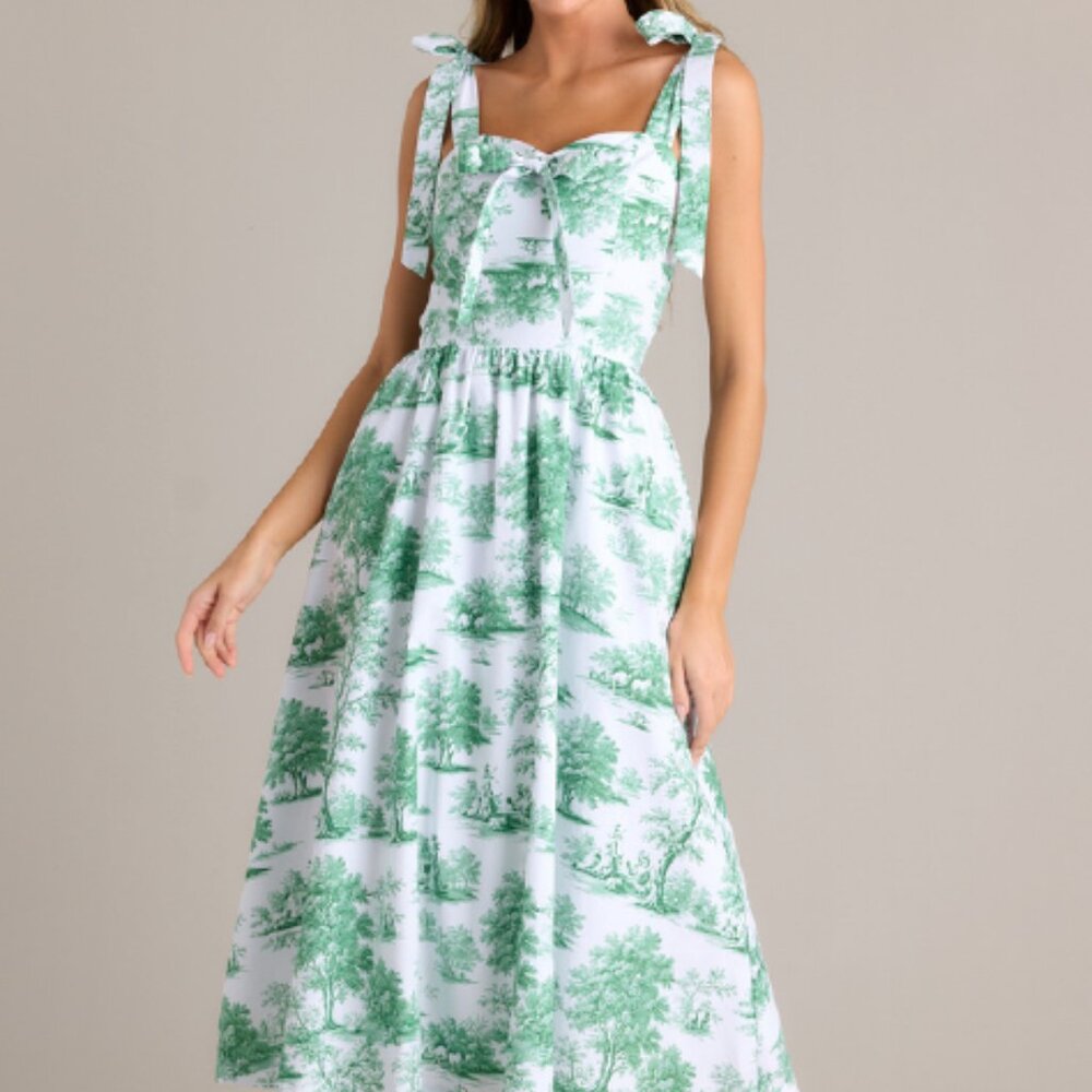 NEW Prosperina Juli Anna Midi Dress – Eden Green Toile